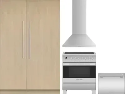 5 Piece Package Includes Refrigerator, Freezer, Range, Hood And Dishwasher